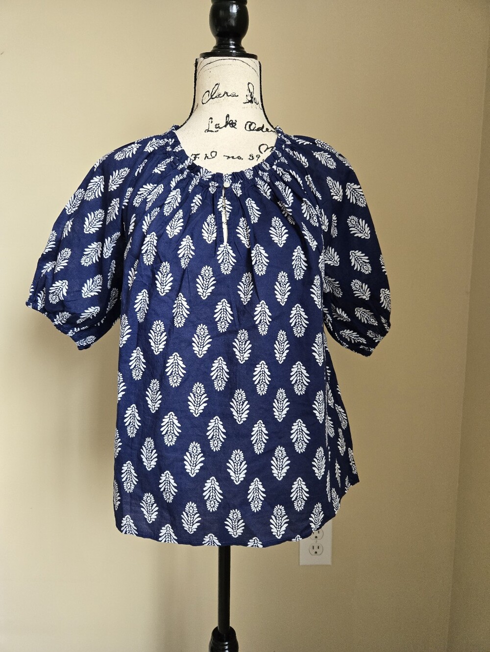 J.Crew Top Womens S Blue Lightweight Cotton